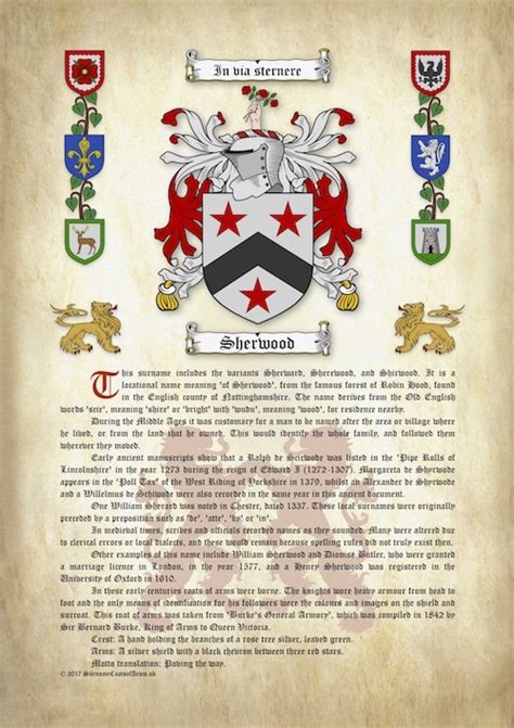 family name history coat of arms